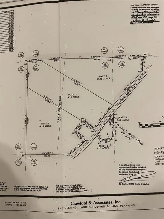 Survey map / technical document