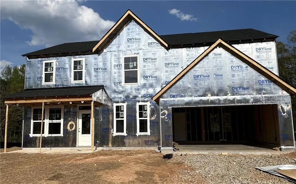 View of property in mid-construction