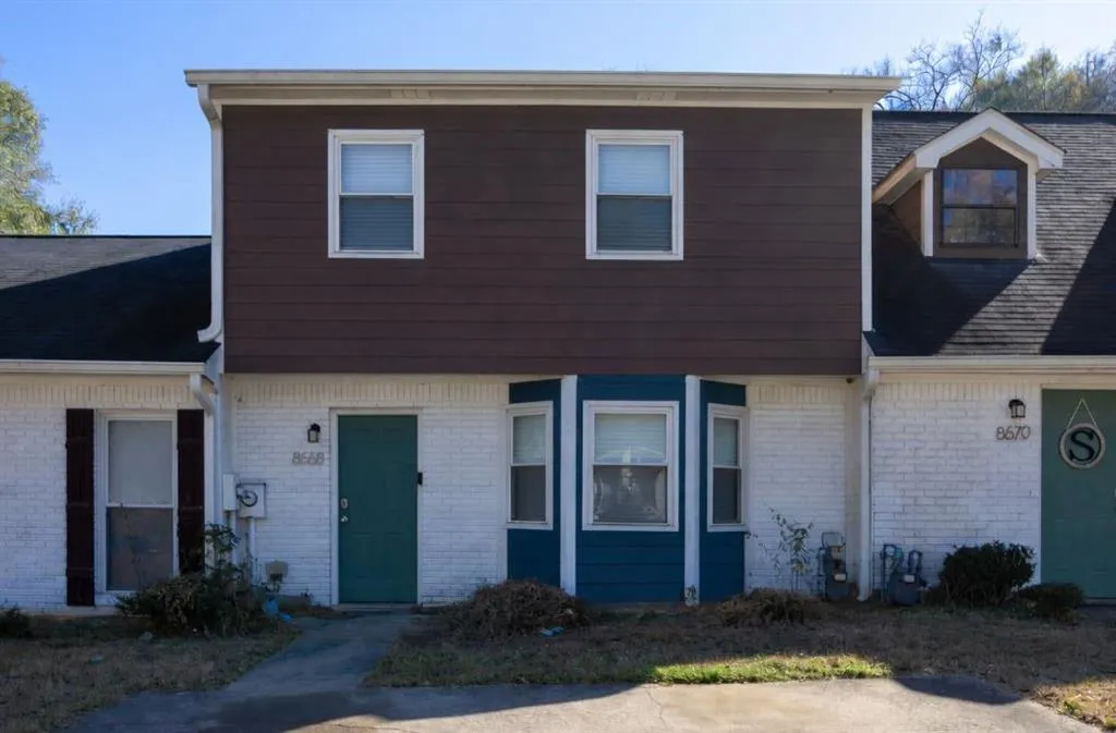 View of front facade with brick siding